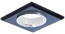 Галогенный светильник скрытого монтажа GU10, черное стекло