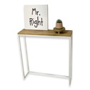 консоль, туалетный столик INDUSTRIAL WHITE 68x18x82 CRAFT ДУБ ЗОЛОТОЙ