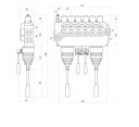 РОЗПОДІЛЮВАЧ ГИДРАВЛІЧНИЙ 6 СЕКЦІЙНИЙ 80L 2X ДЖОЙСТІК MONOBLOK  (18769457749) фото min 5