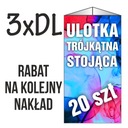 РЕКЛАМНЫЙ ЛИСТОК ТРЕУГОЛЬНЫЙ - 3xDL 20 шт.