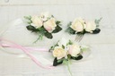 Маленькая расческа-розочка CREAM ROSE для невесты на свадьбу