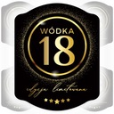 Наклейки на бутылку водки на 18-летие 5X
