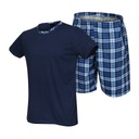 МУЖСКАЯ ХЛОПКОВАЯ ПИЖАМА, КОРОТКИЙ РУКАВ, КАРМАНЫ