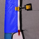 Trampolina ogrodowa SkyRamiz 366cm 12FT dla dzieci Niebieski + Akcesoria Rodzaj z siatką
