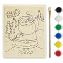 Świąteczne puzzle do malowania DIY dla dzieci