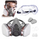 НАБОР МАСК ДЛЯ КРАСКИ ПОЛУМАСКА 6200 АНТИПЫЛЬ + ОЧКИ + ФИЛЬТРЫ