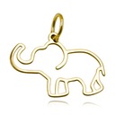 ЗОЛОТОЙ КУЛОН СЛОН, 585 ПРОБА