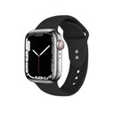 Crong Crong Liquid - Pasek do Apple Watch 42/44/45/49 mm (czarny) Materiał silikon