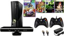 XBOX 360 + KINECT + 2 ПАНЛОДА + ИГРЫ