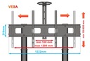 ПОДСТАВКА для МОНИТОРА ИНТЕРАКТИВНОГО ТВ 55-110 дюймов, регулируемая по высоте, 120 кг.