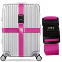 ДВОЙНОЙ РЕМЕНЬ БЕЗОПАСНОСТИ ДЛЯ ДОРОЖНЫХ БАГАЖНЫХ СУМОК, РОЗОВЫЙ