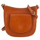 RUDA LISTONOSZKA WŁOSKA TOREBKA CAMEL SKÓRA NATURALNA VERA PELLE