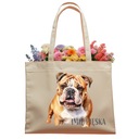 БОЛЬШАЯ СУМКА ДЛЯ СОБАКИ BULL DOG ​​БУЛЬДОГ + ИМЯ СОБАКИ