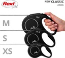 FLEXI - Vodítko automatická páska New Classic L 8m čierna Farba čierna