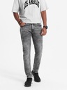 Pánske džínsové nohavice SLIM FIT sivé V4 OM-PADP-0110 S EAN (GTIN) 5902228897514