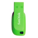 SANDISK CRUZER BLADE 64 GB PENDRIVE USB 2.0 GREEN Materiał tworzywo sztuczne