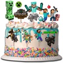 MINECRAFT CREEPER ТОРТ ТОППЕР CUBBIES ПЕРСОНАЖИ 14 штук