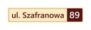 Адресная табличка с номерами домов и заборов 60х12.