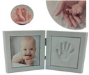 РАМКА ДЛЯ ФОТО С ГЛИНОЙ ДЛЯ СЛЕДОВ РУК BABYSHOWER ПОДАРОК