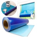 ПРОЧНАЯ ЗАЩИТНАЯ ПОКРАСОЧНАЯ ПЛЕНКА, САМОКЛЕЯЩАЯСЯ, ТОЛСТЫЙ СИНИЙ РУЛОН 75м