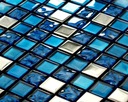 BLUE MAGIC синяя стеклянная мозаика, плитка