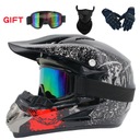 CASCO PARA MOTOCICLETA OFF-ROAD ENDURO MOTOCROSS +GOGLE + CAPO + GUANTES 