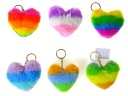 Плюшевый брелок-сердце 9 см, микс цветов Adar