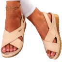 САНДАЛИИ ЖЕНСКИЕ КОЖАНЫЕ ПРОФИЛИРОВАННЫЕ, ПРИШИВАННЫЕ НА ЛИПУЧКЕ