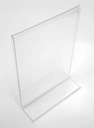 Stojak Plexi typ T A6 menu ulotka dwustronny