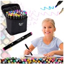 МАРКЕРЫ АЛКОГОЛЬНЫЕ ДВУХСТОРОННИЕ, МАРКЕРЫ, МАРКЕРЫ, РУЧКИ, НАБОР 48 ШТ + СУМКА