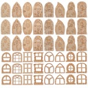 Сказочная дверь и окно в сочетании с домашним украшением мини-домашний сад