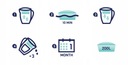 Vodný filter AquaFloow pre filtračnú kanvicu Brita Dafi náhrada 10 ks Počet vložiek 10