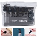 Набор дорожных контейнеров для косметики для самолета, 9 элементов. Косметичка.