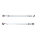 1 PAIRE 255MM KIT DRAZKOW KIEROWNICZYCH AVEC PIED ACIER 8MM JOINT WCphoto 4