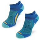 Vlnené turistické ponožky trekingové pätky Comodo 70% merino vlny Dominujúca farba modrá