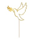 ТОПЕР ДЛЯ ТОРТА ПРИЧАСТИЕ КРЕЩЕНИЕ ЗОЛОТОЙ ГОЛУБЬ