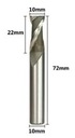Фреза 10х10х22х72мм 2ф HSS-AI cnc