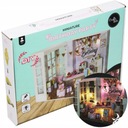 Миниатюрный светодиодный кукольный домик, креативный игровой домик