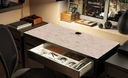 защитный коврик для письменного стола 105х50см, элегантные ромбы