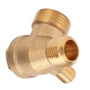 SOUPAPE INVERSE EN LAITON 1 SPOSOB RÉGLABLE CONNEXION ACCESSOIRES VERS POMPE AIR 1/2X3/8X10photo 9
