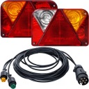 ЗАДНИЙ СВЕТ ПРИЦЕПА + 4 М 7 КОНТАКТНЫЙ КОМПЛЕКТ ПРОВОДКИ