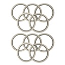 10 рулонов ленты для маркировки сетки, самоклеящаяся, узкая