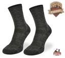 Ponožky TRE7 tmavo šedá 50% merino + Climayarn Značka Comodo