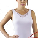 Футболка EMILI в широкой рамке. белый хлопок TELA