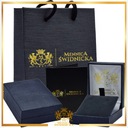 Mennica Świdnicka - Золотой браслет, подарок на годовщину, серебряные кубические цирконы