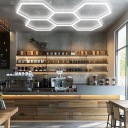 ФАРА 5 X HEXAGON LED (СВІТЛОДІОД) PLASTER MIODU ОСВІТЛЕННЯ ПАНЕЛЬ WARSZTAT GARAZ 6500K  (17865899573) фото min 7
