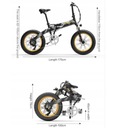 Elektrobicykel Lankeleisi 1000W 48V12.8Ah 100km 45km/h MTB Model Składany X2000PLUS 1000W 45KM/H 100KM