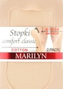 Členkové Ponožky dámske na balerínky so silikónom Comfort Classic Marilyn 6 párov Kolekcia 6 par stopki damskie klasyczne Marilyn