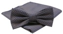 Мужской галстук-бабочка с нагрудным платком — Alties — коричневый и синий