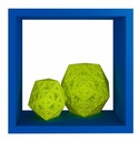 ПРИМОЧКА прикроватная синяя ПОЛКА ПОДВЕСНАЯ CHABER 30 x 30 x 20 KUBIK Синий